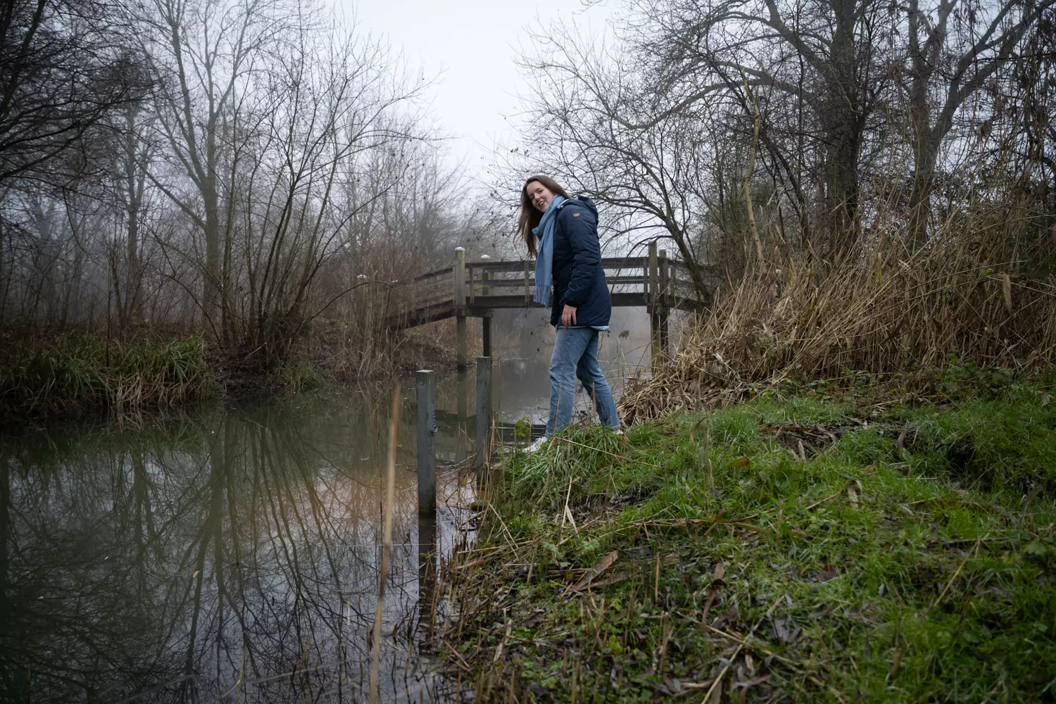 Adviseur Stedelijke Waterkwaliteit Lisa aan het werk