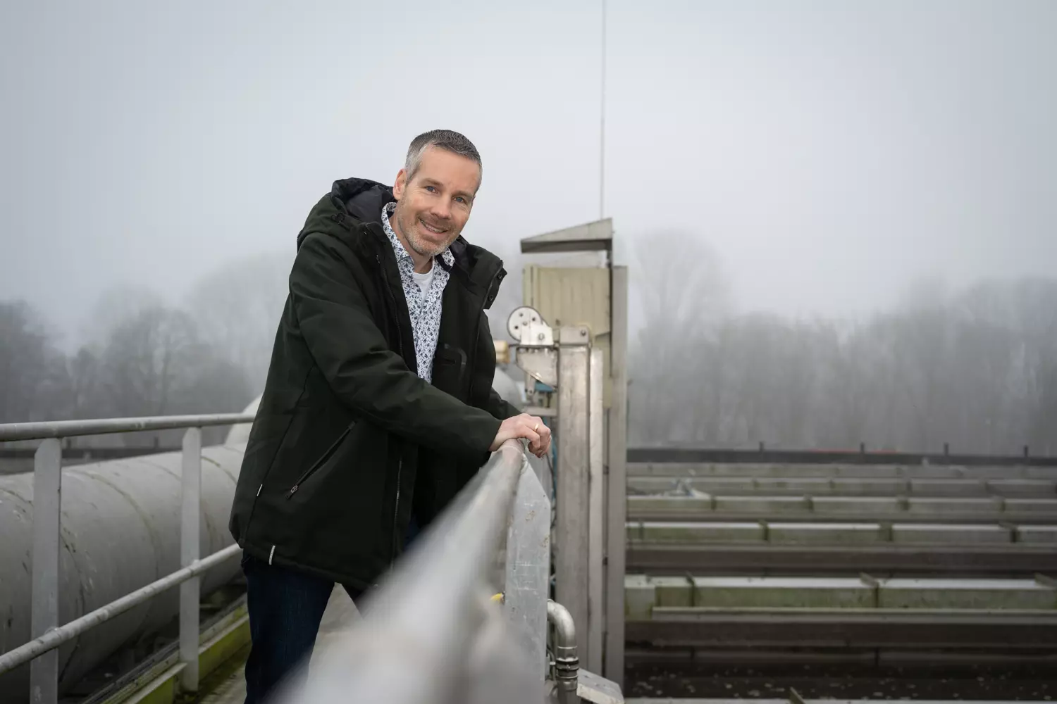 Programmamanager Circulaire Waterketen Nico aan het werk